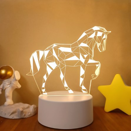 3D Lights Colorful Touch Remote Control LED Visual Lights null