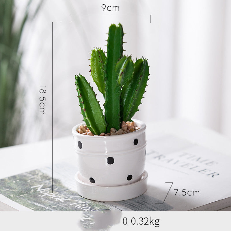 Artificial Green Plant Ornaments Potted Ornaments Green Plants Fake Flower Ornaments null