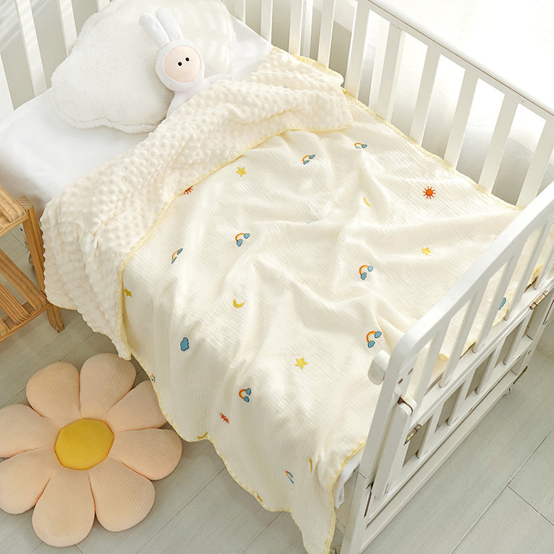 Doudou Blanket Baby Blanket Crepe Newborn Soothing Blanket null