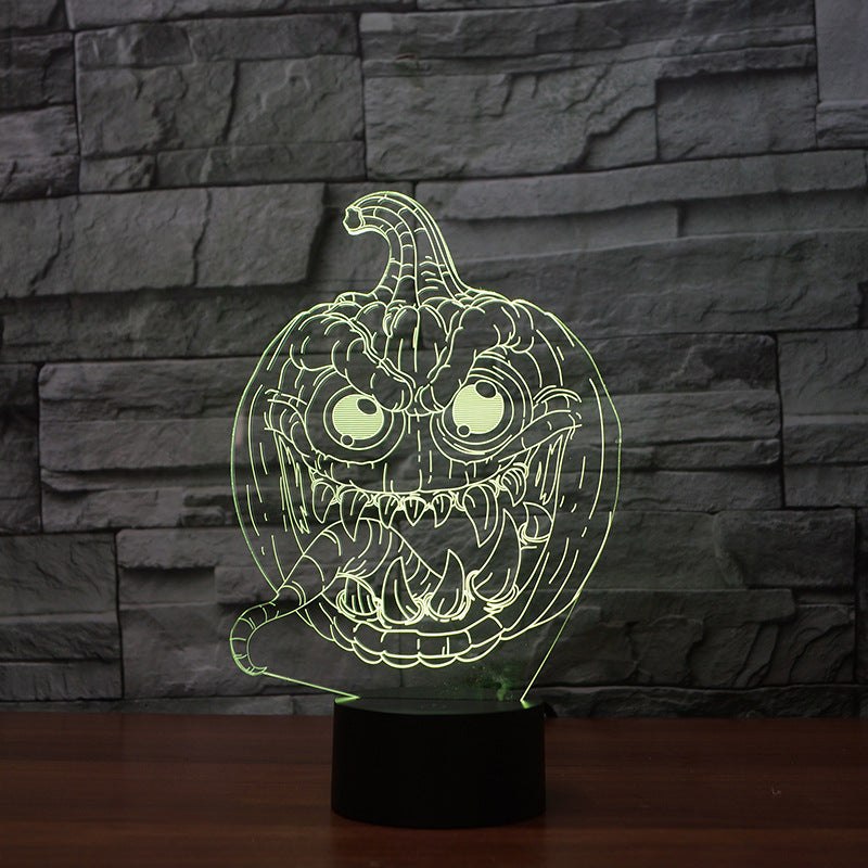 3D lights LED colorful pumpkin lights null