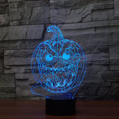 3D lights LED colorful pumpkin lights null