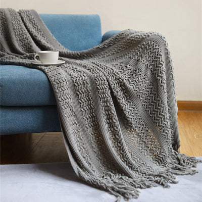 Nordic Sofa Blanket Cover Blanket Knitted Blanket Homestay Hotel Throw Blanket null