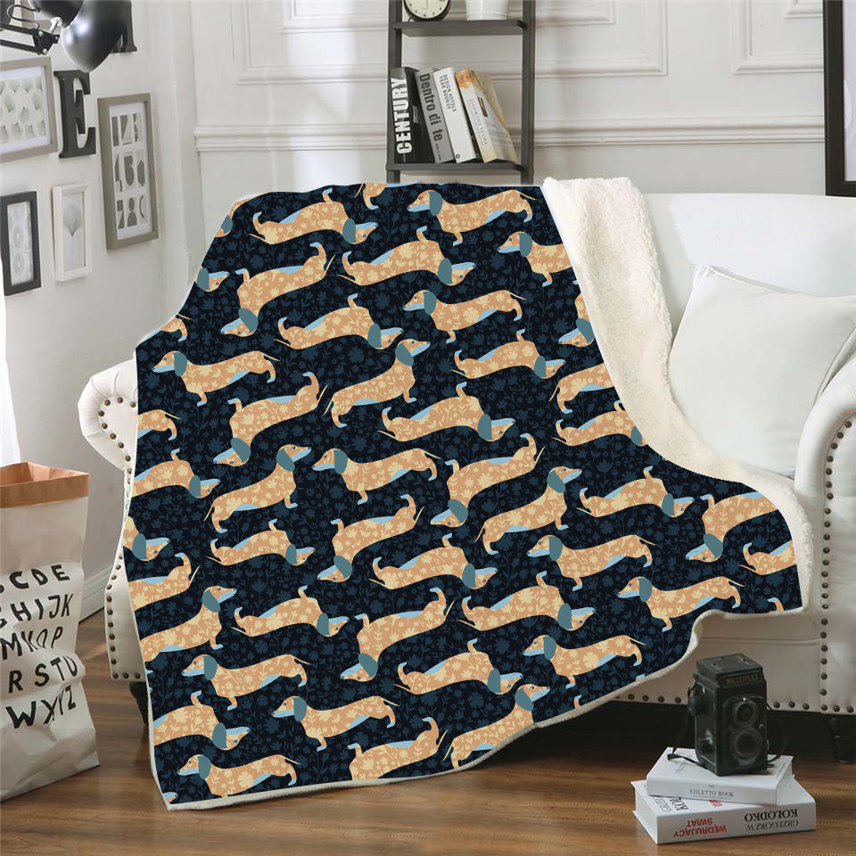 Digital Printed Blanket Nap Blanket Air Conditioning Blanket Lazy Blanket Dachshund Series null