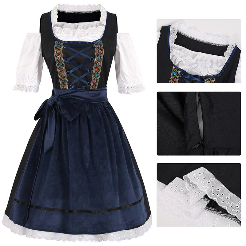 German Halloween Costume Maid Costume null