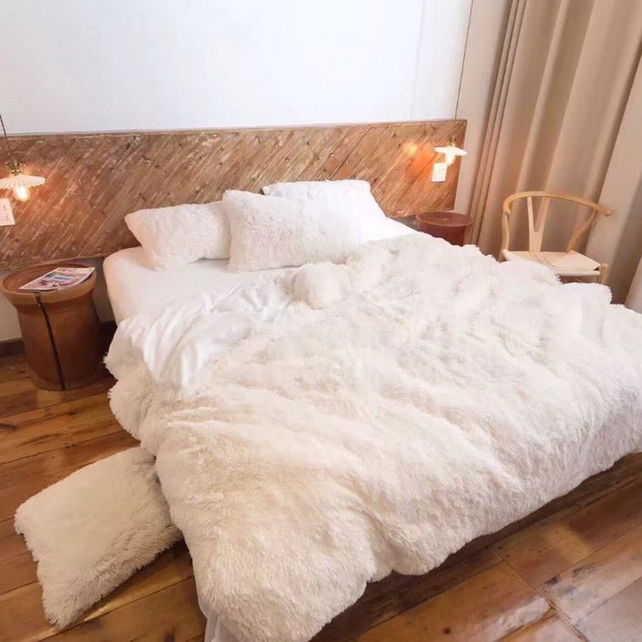 Plush Blanket Double-layer Blanket Multifunctional null