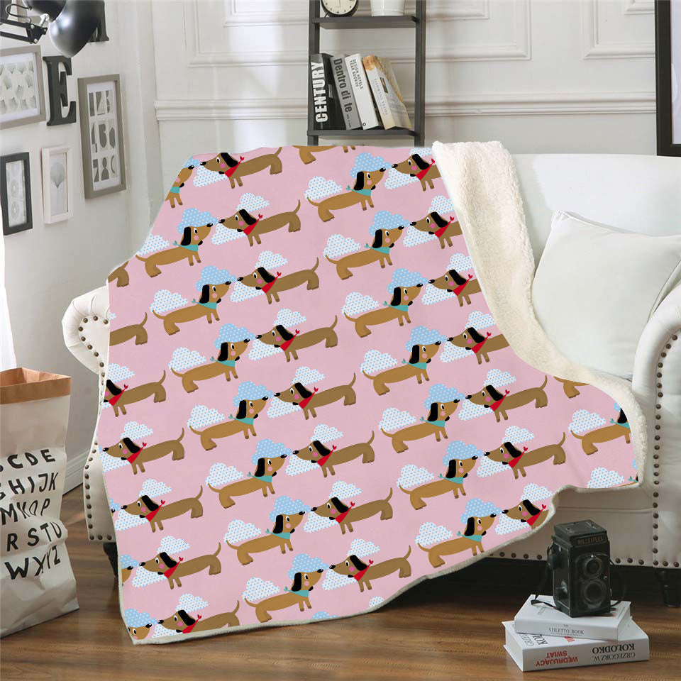 Digital Printed Blanket Nap Blanket Air Conditioning Blanket Lazy Blanket Dachshund Series null
