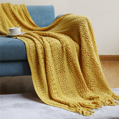 Nordic Sofa Blanket Cover Blanket Knitted Blanket Homestay Hotel Throw Blanket null