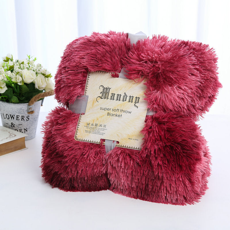 Plush Blanket Double-layer Blanket Multifunctional null
