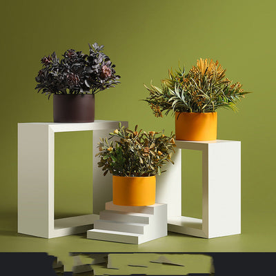 Artificial Green Plant Ornaments Potted Ornaments Green Plants Fake Flower Ornaments null