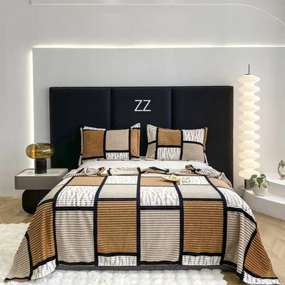 Flannel Blanket Summer Warm Air Conditioning Blanket Nap Blanket null