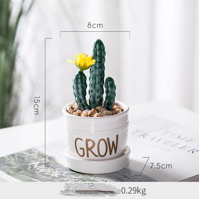 Artificial Green Plant Ornaments Potted Ornaments Green Plants Fake Flower Ornaments null