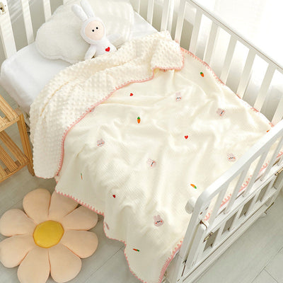 Doudou Blanket Baby Blanket Crepe Newborn Soothing Blanket null