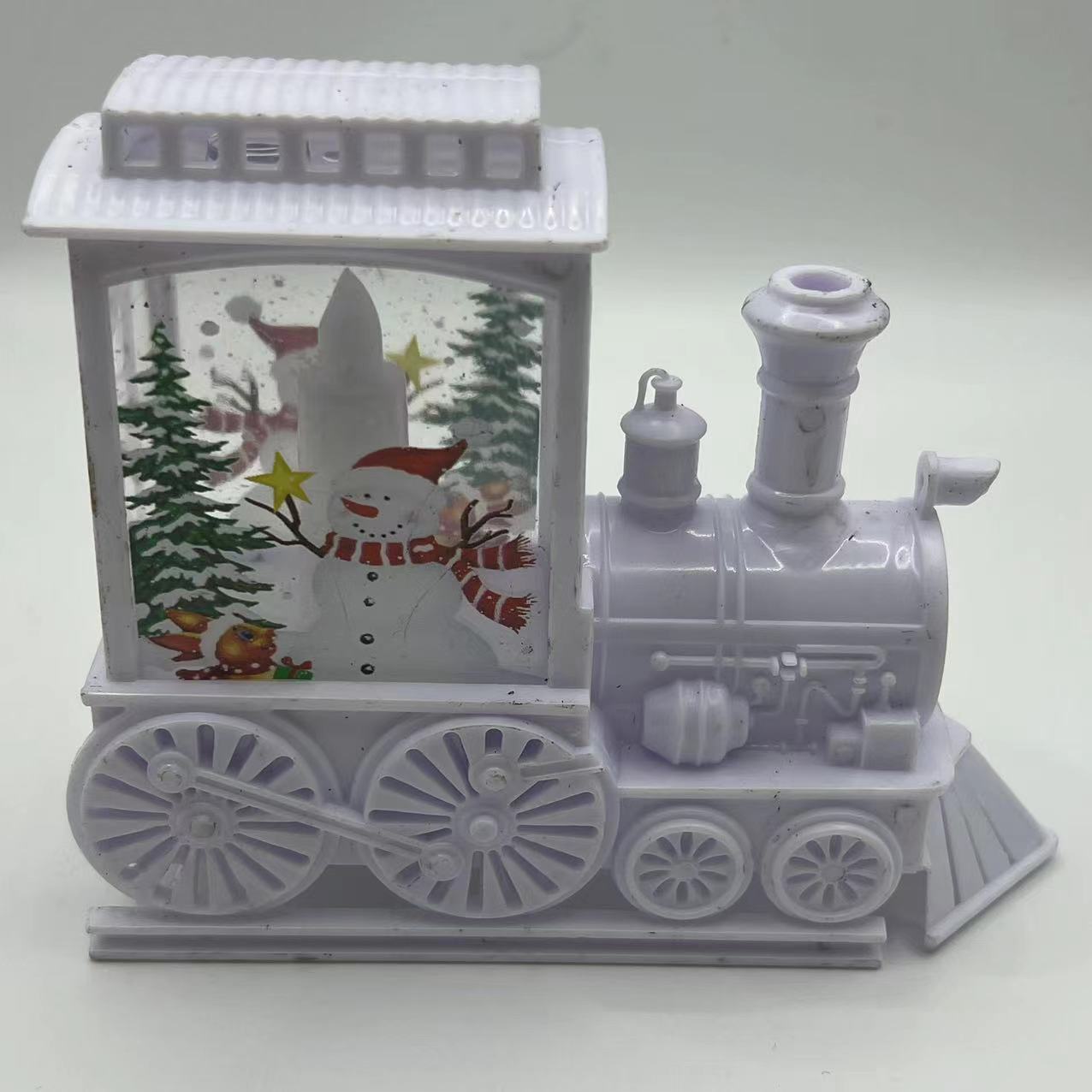 Retro Train LED Lights Christmas Plastic Glowing Night Lights null