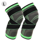Unisex Knee Brace Sleeve Patella Support Stabilizer, Green, XXL