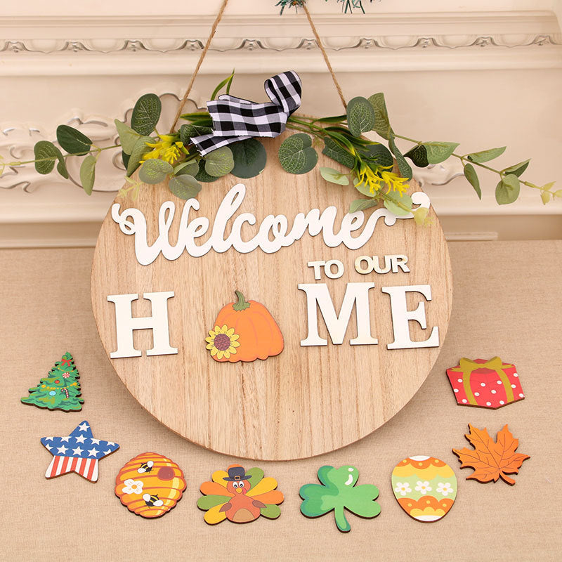 Fashion Halloween Door Hanging Wreath null
