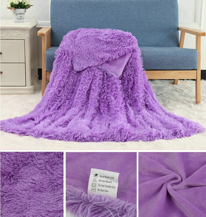 Plush Blanket Double-layer Blanket Multifunctional null