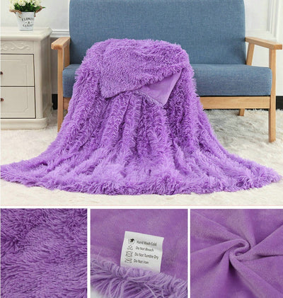 Plush Blanket Double-layer Blanket Multifunctional null