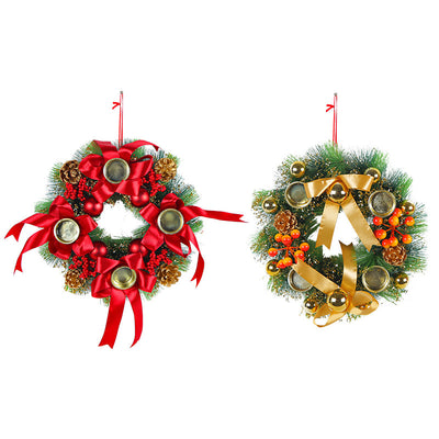 Christmas Candlestick Wreath Wedding Decoration null