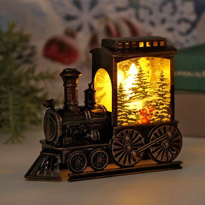 Retro Train LED Lights Christmas Plastic Glowing Night Lights null