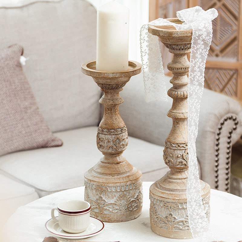 Candlestick Ornaments Decorative Resin Crafts Ornaments null