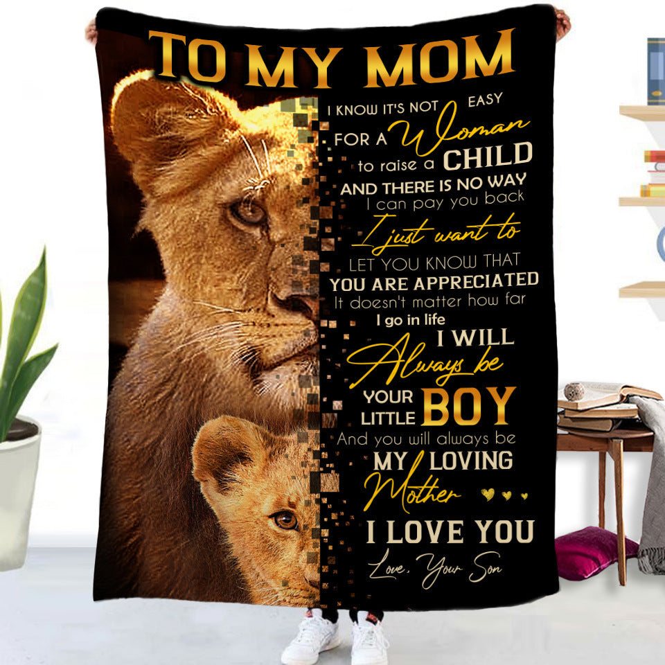 Double-sided Flannel Blanket Air Conditioning Blanket Airplane Blanket Napping Blanket Cover Blanket null