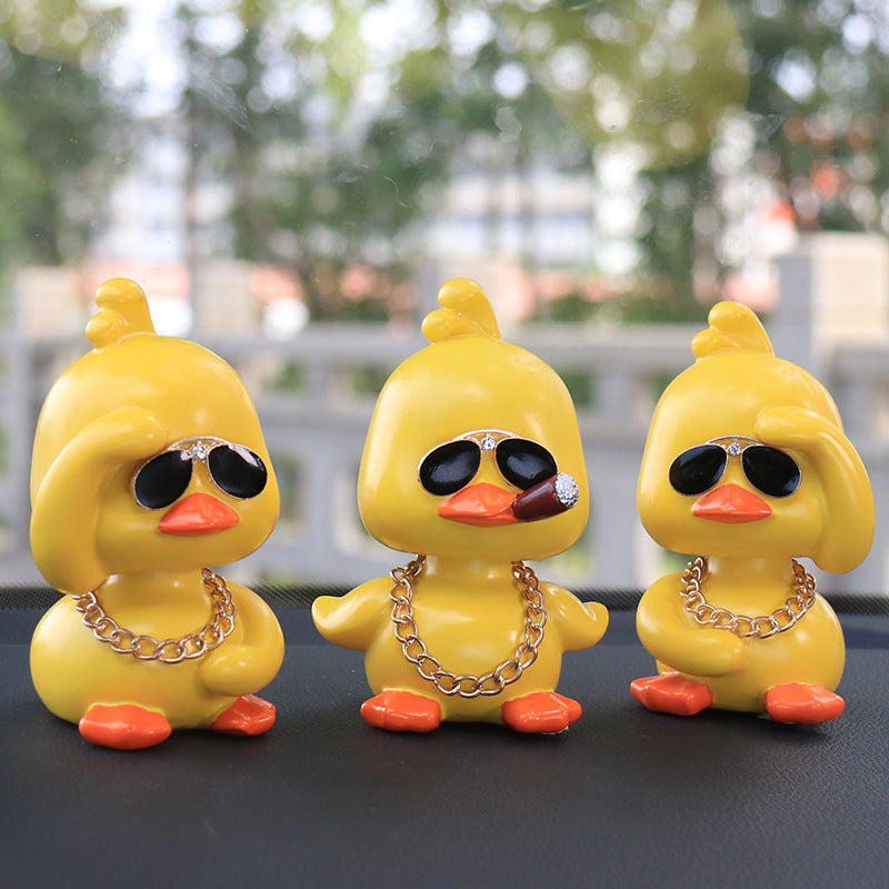 Little Yellow Duck Car Interior Ornaments Ornaments null