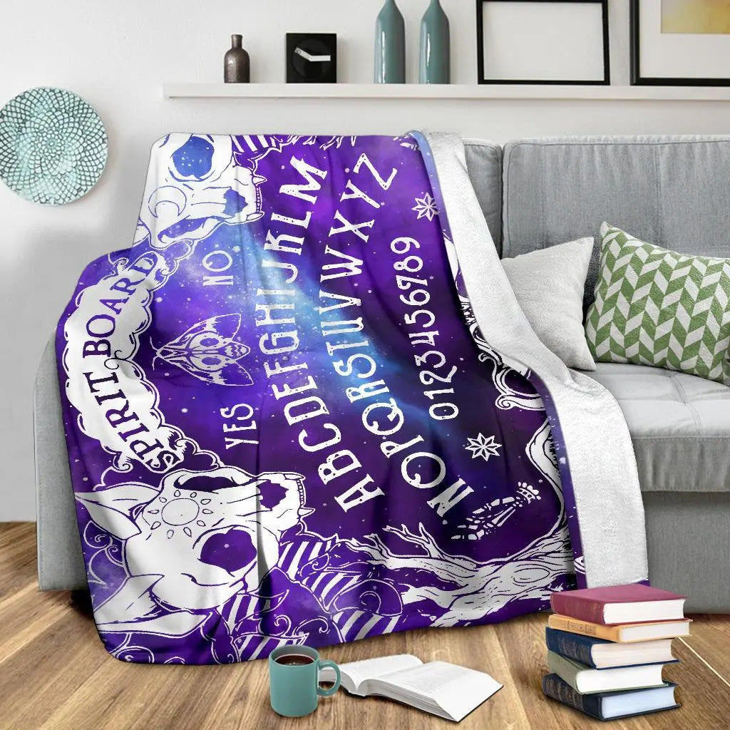 Halloween Witch Blanket Flannel Blanket null