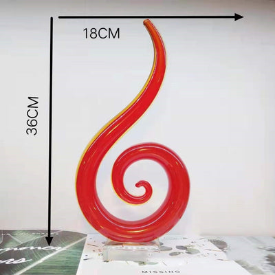 Modern Minimalist Glass Abstract Ornaments null