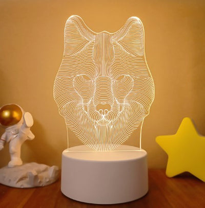 3D Lights Colorful Touch Remote Control LED Visual Lights null