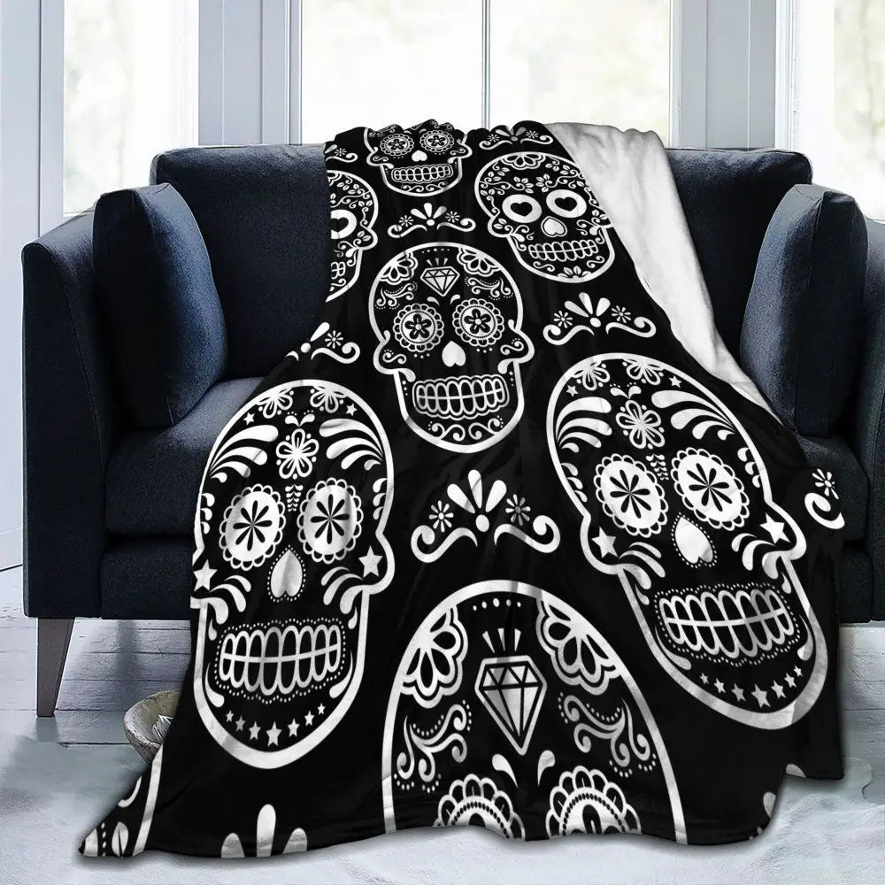 Halloween Witch Blanket Flannel Blanket null