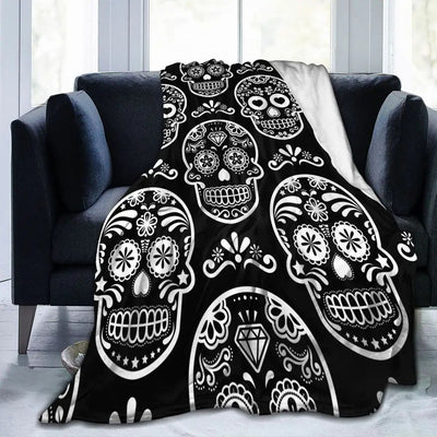 Halloween Witch Blanket Flannel Blanket null