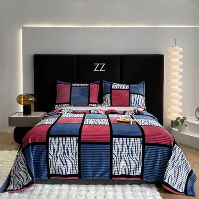 Flannel Blanket Summer Warm Air Conditioning Blanket Nap Blanket null