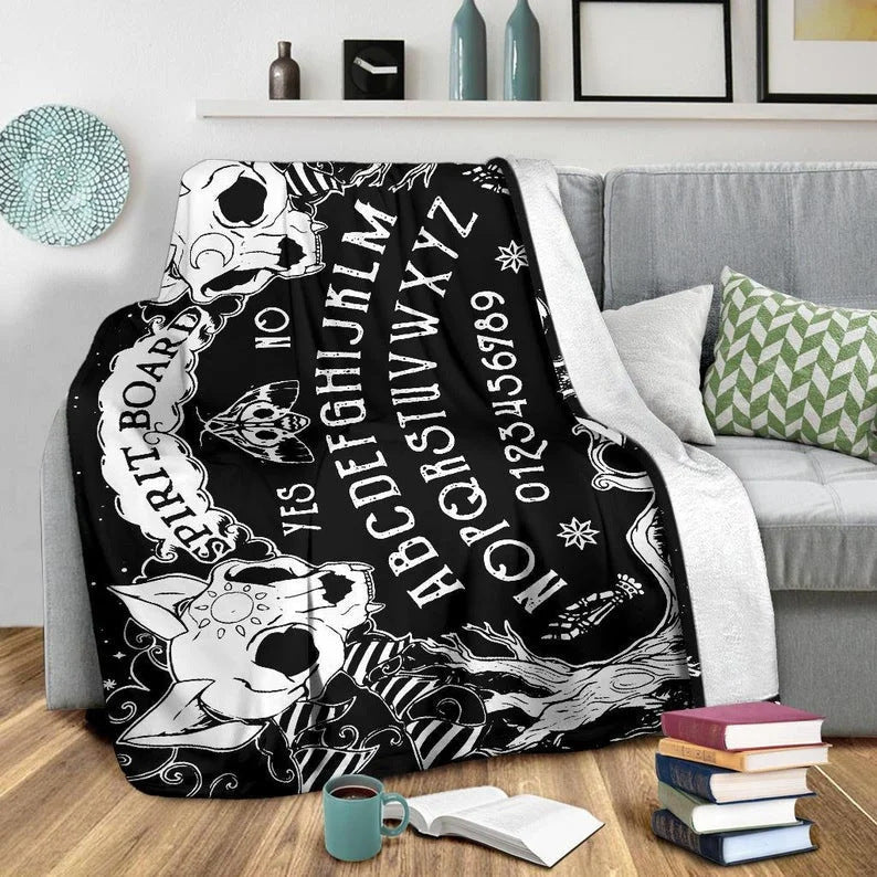 Halloween Witch Blanket Flannel Blanket null