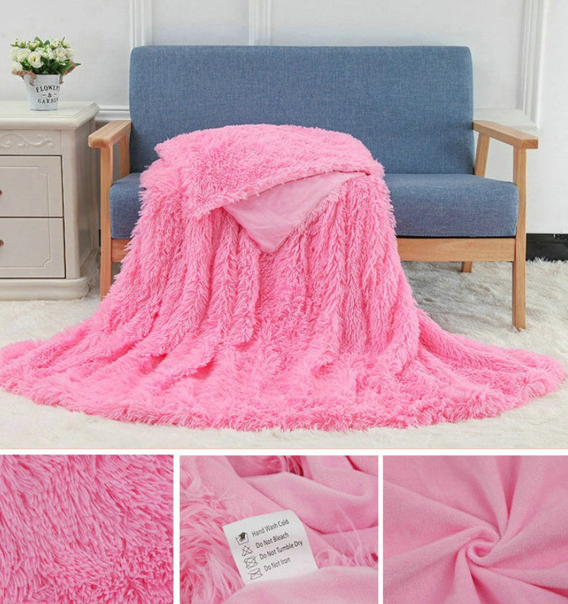 Plush Blanket Double-layer Blanket Multifunctional null