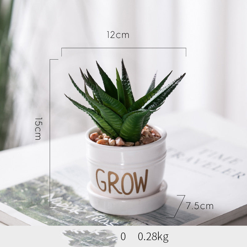 Artificial Green Plant Ornaments Potted Ornaments Green Plants Fake Flower Ornaments null