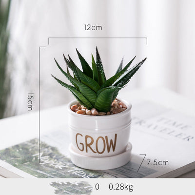 Artificial Green Plant Ornaments Potted Ornaments Green Plants Fake Flower Ornaments null