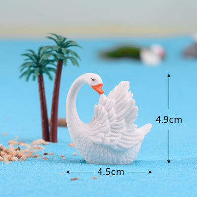 Swan Animal Ornaments Creative Bonsai Resin Ornaments null