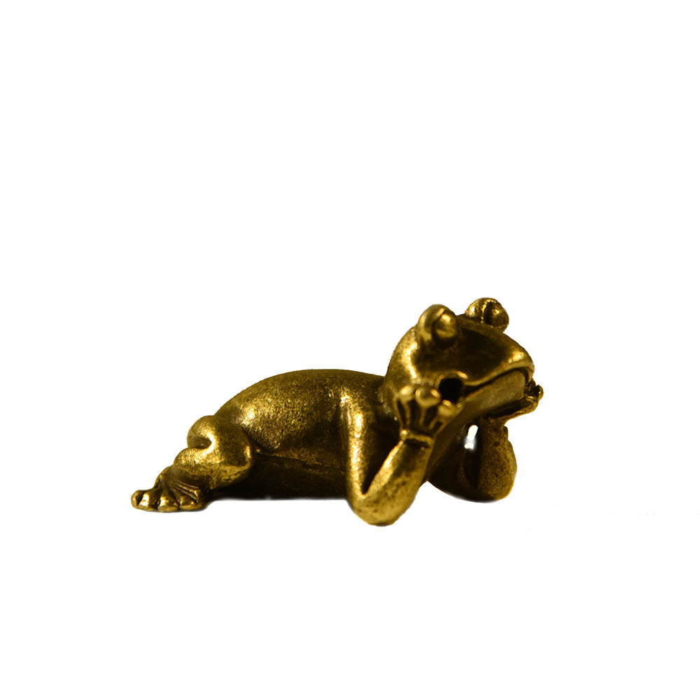 Retro Frog-shaped Ornaments Ornaments Bronze null