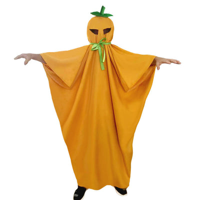 Children's Halloween Costume Pumpkin Cloak null