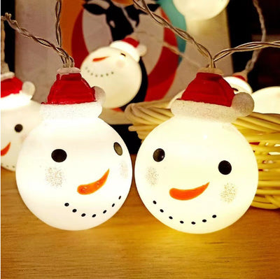 Snowman string lights Christmas lights decoration lights null