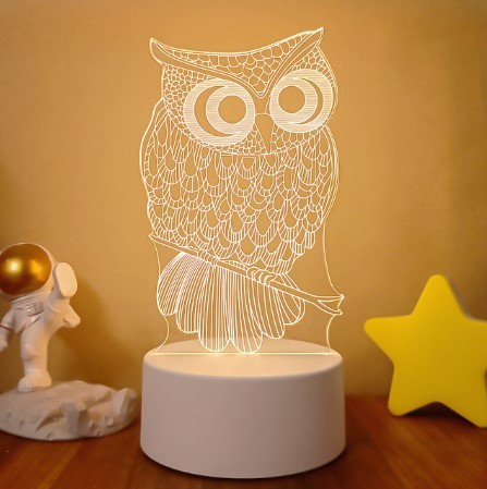 3D Lights Colorful Touch Remote Control LED Visual Lights null