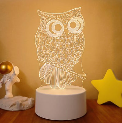 3D Lights Colorful Touch Remote Control LED Visual Lights null