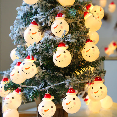 Snowman string lights Christmas lights decoration lights null