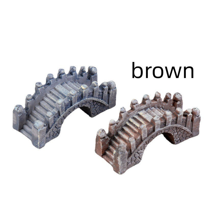Micro Landscape Ornaments Resin Bridge Craft Ornaments null