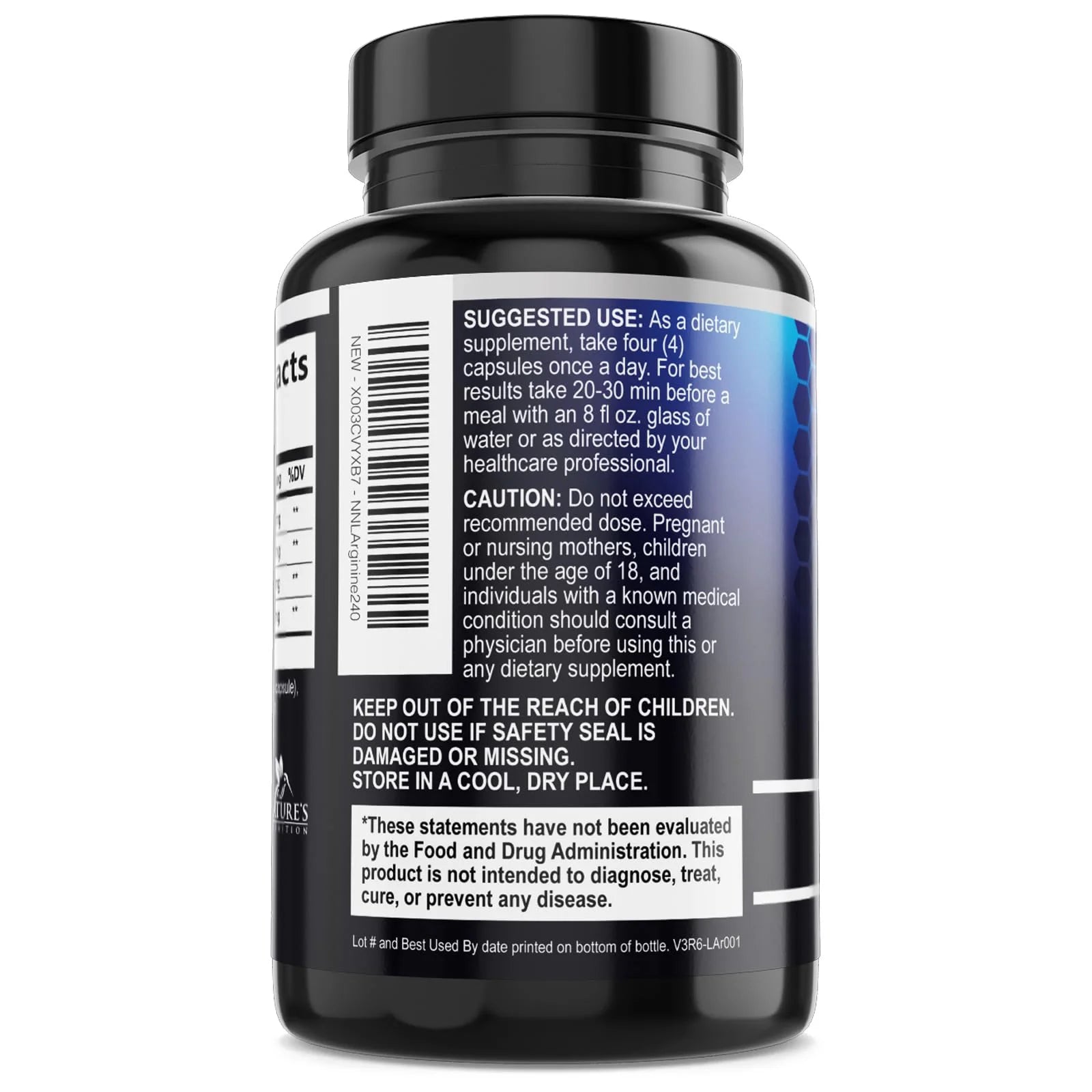 Nitric Oxide Booster Extra Strength - 3X Strength L-Arginine & Citrulline Supplement - Best Nitric Oxide Supplements for Men - Supports Muscle, Heart Health, Energy - Bottled in USA - 240 Capsules