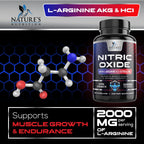 Nitric Oxide Booster Extra Strength - 3X Strength L-Arginine & Citrulline Supplement - Best Nitric Oxide Supplements for Men - Supports Muscle, Heart Health, Energy - Bottled in USA - 240 Capsules