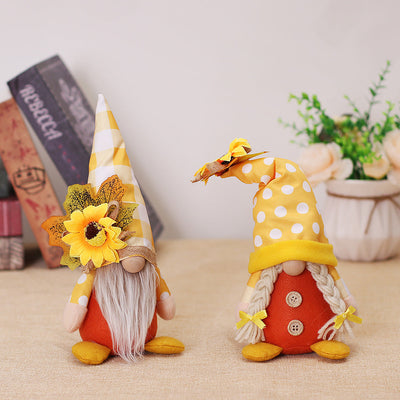 Ornaments Harvest Festival Lovers Faceless Doll Ornaments null