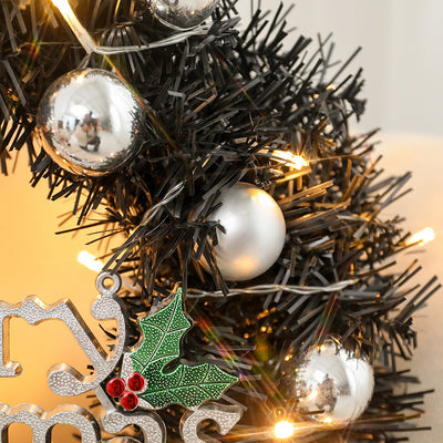 Wreath With Merry Christmas Sign,Artificial Christmas Door Wreath Decorative Shatterproof Hanging Ornament Wreath For Holiday Home Party Decorations null