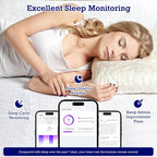 Smart Ring Health Tracker, Sleep Tracker Ring with Heart Rate, Waterproof Fitness Ring for Activity Monitoring/Steps/Distance/Calories,Air Gestures,Up to 7-Day Battery,For Ios Android (Light Gold,#12)