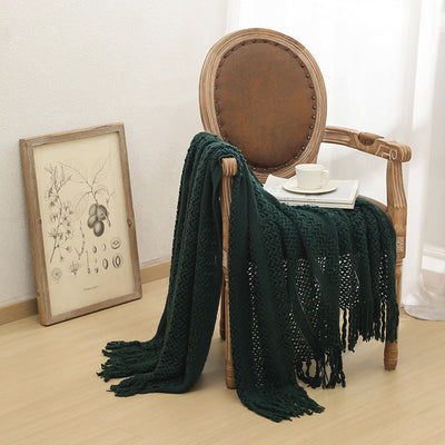 Nordic Sofa Blanket Cover Blanket Knitted Blanket Homestay Hotel Throw Blanket null